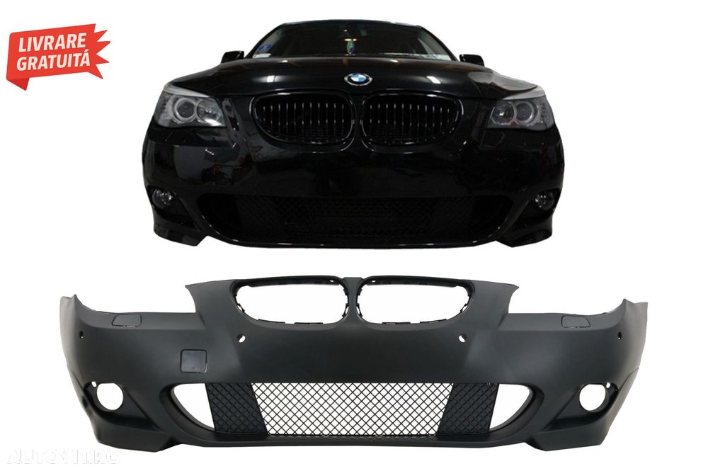 Bara Fata BMW Seria 5 E60 E61 (2003-2007) M-Technik Design fara Proiectoare Ceata- livrare gratuita - 7