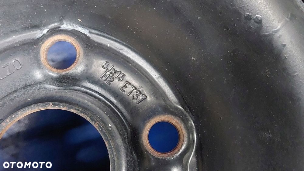 felga stalowa koło zapasowe vw passat b5 15'' 5x112 et37 6j 3b0601027d - 10