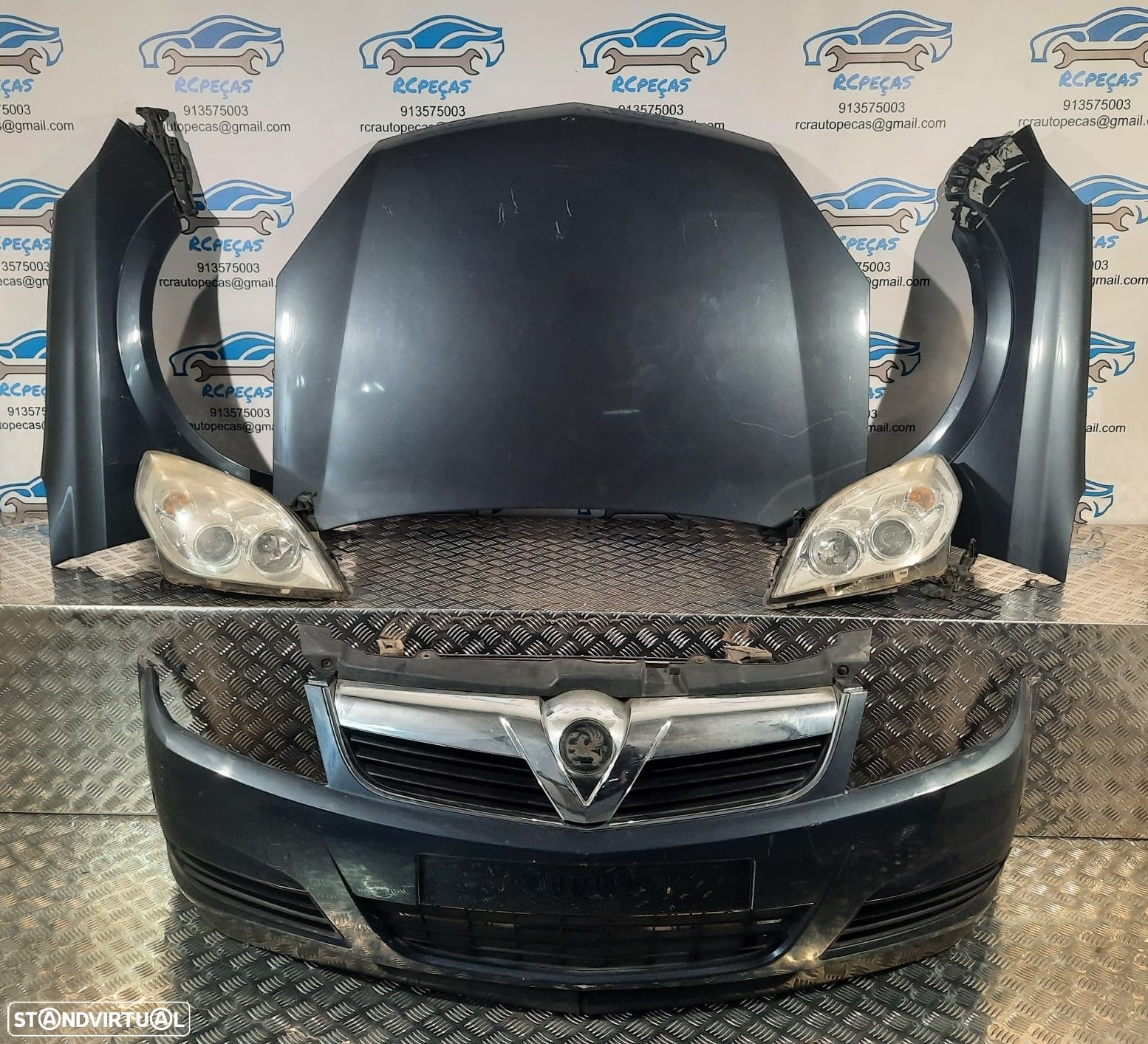 FRENTE COMPLETA OPEL VECTRA C Z02 FASE II 2 FACELIFT SIGNUM Z03 CAPOT PARACHOQUES GUARDA-LAMAS OTICAS RADIADOR VENTILADOR FRENTE FIBRA REFORÇO - 1