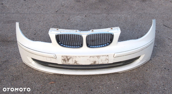 ZDERZAK PRZÓD PRZEDNI BIAŁY KOMPLETNY BMW E81 E82 E87 E88