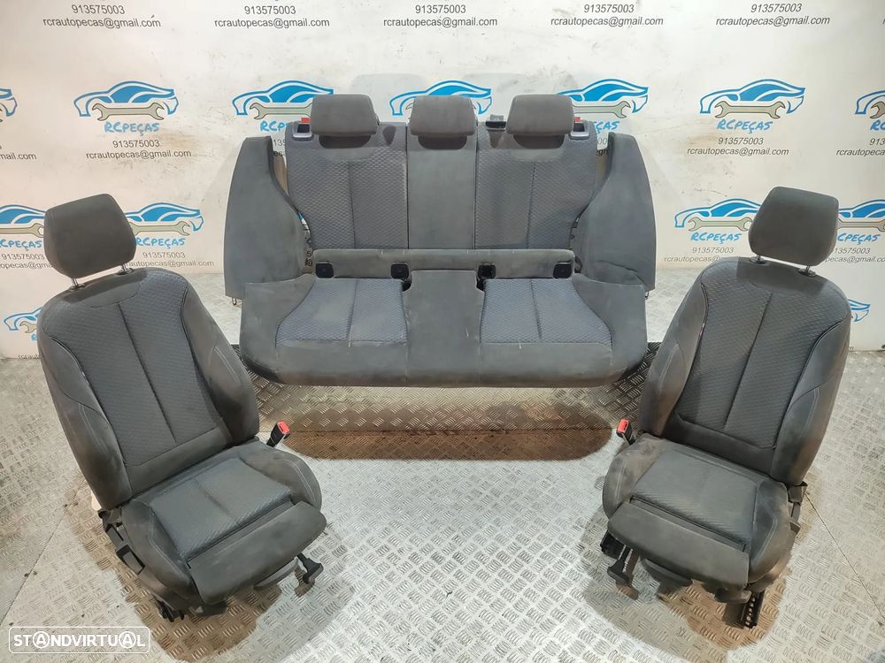 Conjunto bancos em Alcântara BMW Serie 1 F20 Pack M - 12