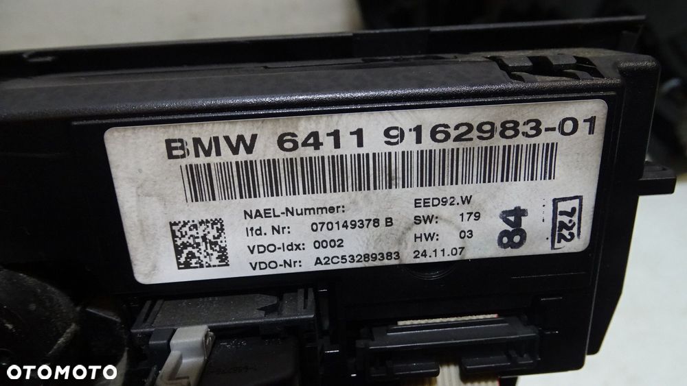 PANEL STEROWANIA NAWIEWU KLIMATYZACJI BMW E87 118D - 5