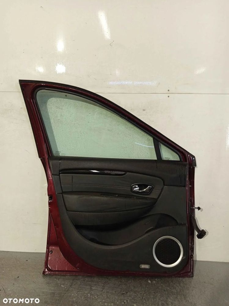 + DRZWI PRZÓD PRZEDNIE LEWE RENAULT SCENIC 3 III LIFT FL TENNM BORDO BORDOWE WIŚNIA - 5