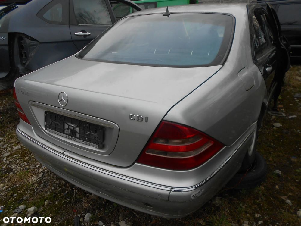 MERCEDES S KLASA S400 V8 CDI W220 KOD LAKIERU 744 SREBNY BRYLANTOWY SILNIK SKRZYNIA AUTOMATYCZNA PNEUMATYKA ZAWIESZENIE MASKA KLAPA LAMPY ZDERZAK - 5