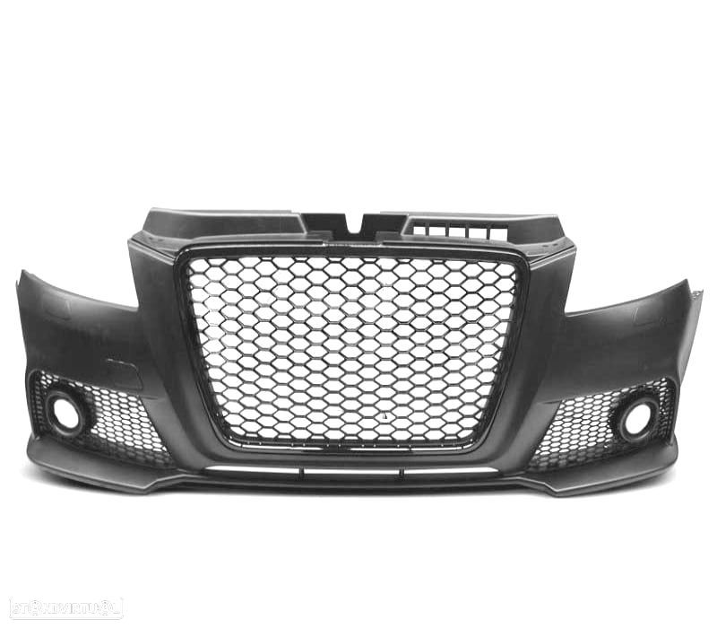 PARA-CHOQUES FRONTAL AUDI A3 8P 08-12 LOOK RS3 PRETO SRA - 1