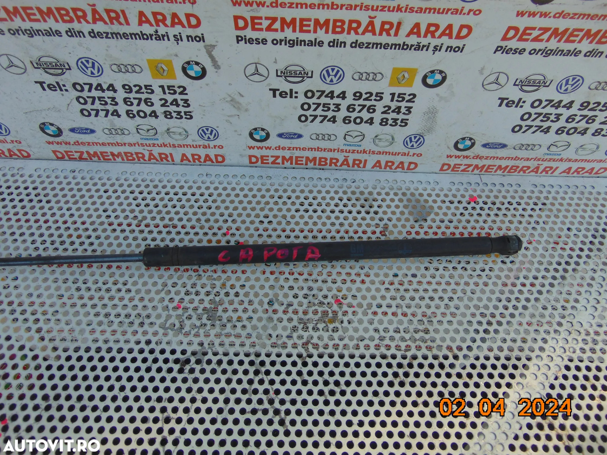 Telescop capota renault Trafic 2014-2022 Opel vivaro amortizor capota - 2