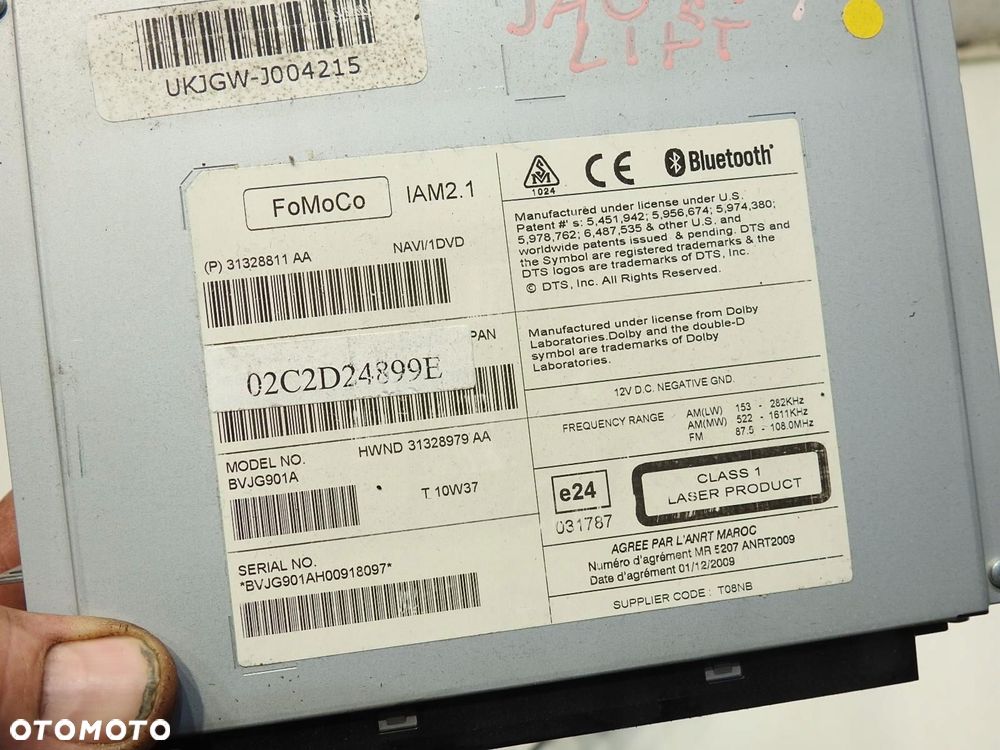 RADIO CZYTNIK NAWIGACJI NAVI JAGUAR XF X250 BF6N-18C815-HA - 6