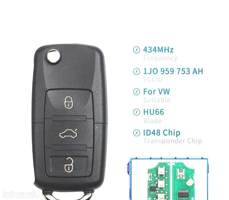 CHAVES COMPLETA PARA VOLKSWAGEN VW BEETLE 02-04 GOLF 03-05 PASSAT 01-05 POLO 02-05 - 1