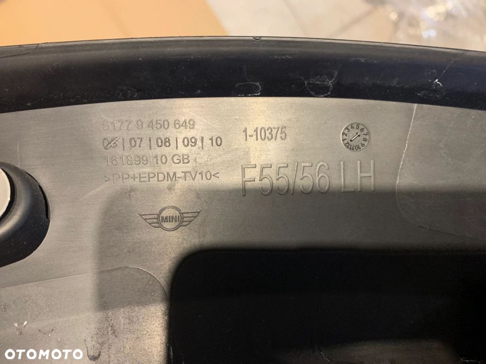 OSŁONA LISTWA NADKOLA PRZÓD LEWA PRAWA MINI F55 F56 F57 LCI 9450650 9450649 - 10