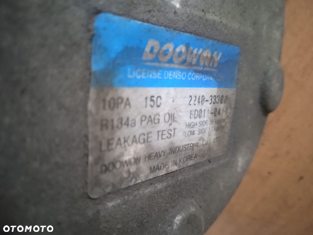 Sprężarka klimatyzacji Kia Ceed 10PA15C 2240-33300 8D011-0411 - 3