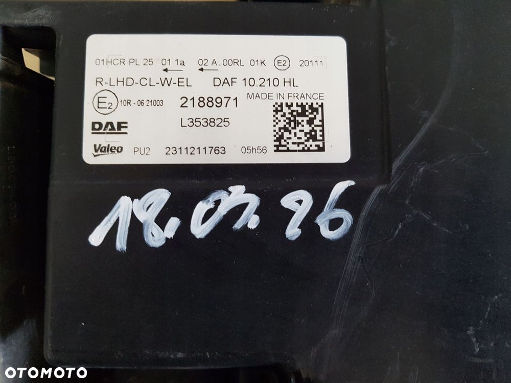 daf xf xg xg+ prawy feflektor full led lampa spryskiwacz kompletny 2188971 - 10