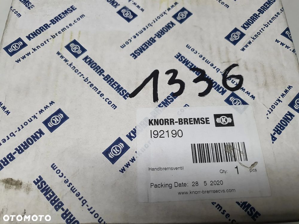 Zawór hamulca ręcznego, dźwignia, manetka Knorr-Bremse HB1189, I92190, EVOBUS,NEOPLAN,MAN, SOLARIS - 6
