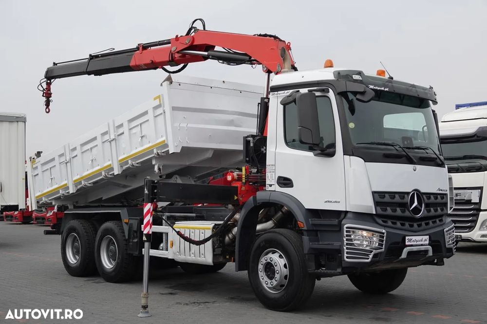Mercedes-Benz AROCS 2636 / 6x4 / BASCULANTE / HIDROBOARD / + HDS FASSI F 175a / RADIO CONTROL / ROTATOR / EURO 6 / 2016 - 4