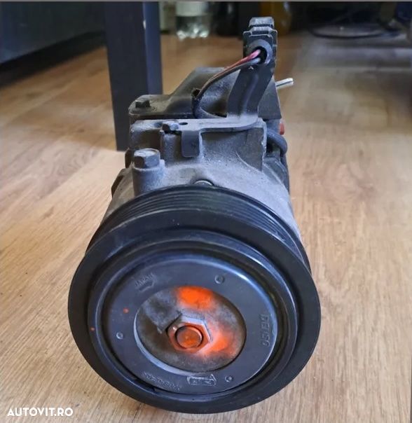 Compresor clima ac aer conditionat climatronic Volkswagen Vw Polo 1.2i Skoda Fabia 2000-2007 1.2i AZQ BME Seat Ibiza 1.2 fsi 1.4 fsi 1.9 tdi Seat Cordoba 1.4i audi A2 cod: 6Q0820803K , 447180-7295 , 6SEU14C ( 6 pk ) - 3