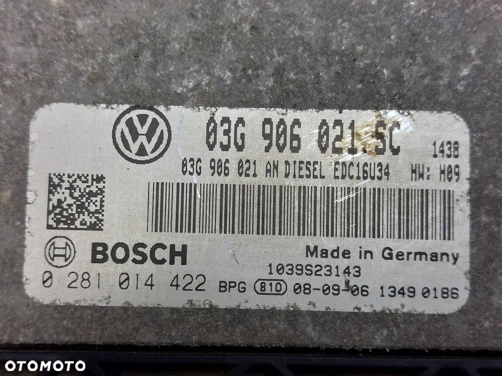 ZESTAW STARTOWY LEON II 1.9 TDI 03G906021SC 3C8937049E 1P0920827E - 2