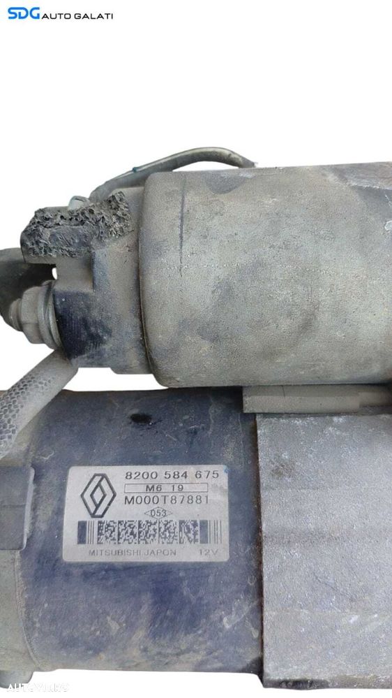 Electromotor cu 12 Dinti Renault Clio 2 1.5 DCI K9K 1998 - 2005 Cod 8200584675 M000T87881 [M7935] - 2