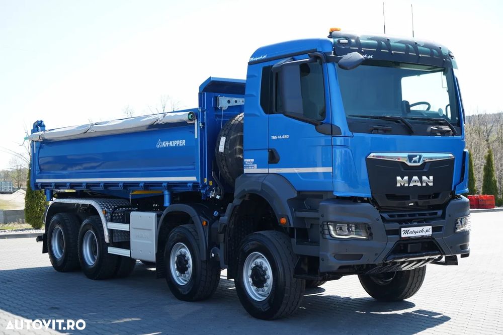 MAN TGS 41.480 / 8x6 / BASCULANĂ SPATE / MANUAL / NOU NOU / KH-KIPPER / - 21