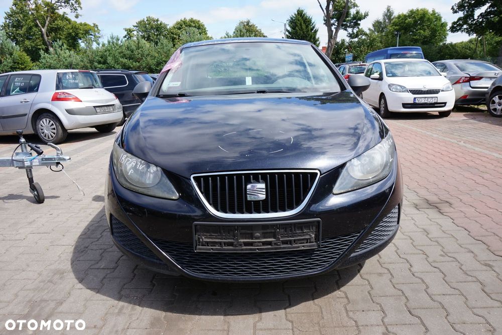 MASKA ZDERZAK BŁOTNIKI LAMPY IBIZA IV 6J LC9Z  SEAT 2008-2012 CZARNY PRZÓD KOMPLETNY - 1