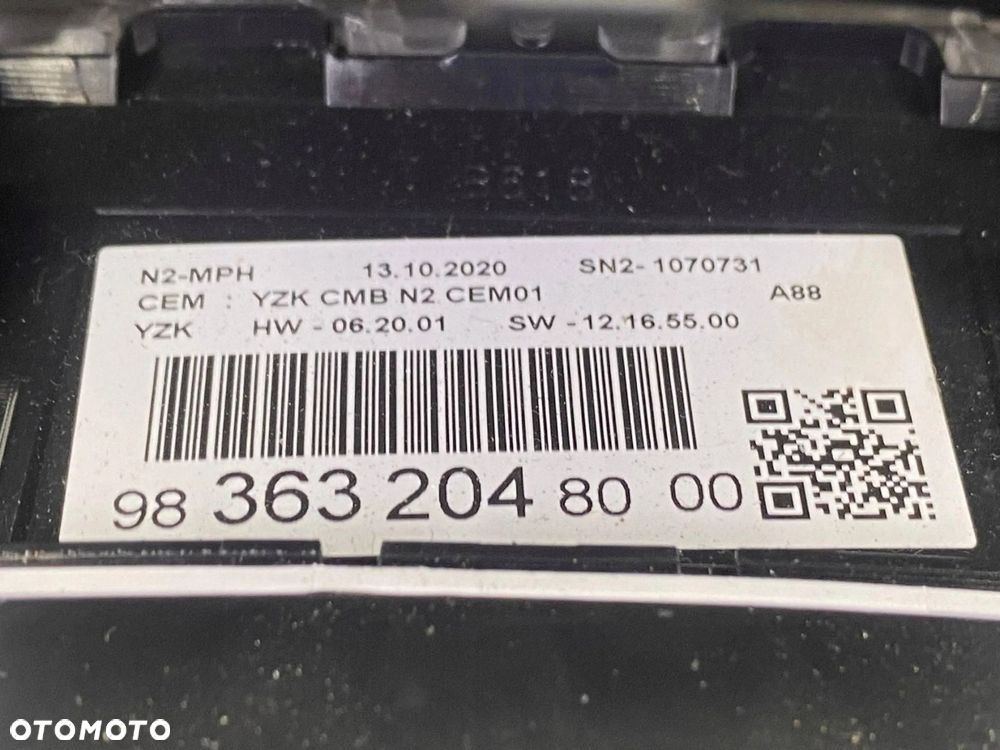 LICZNIK PRĘDKOŚCIOMIERZ CITROEN C3 AIRCROSS 9836320480 UK ANGLIK - 16
