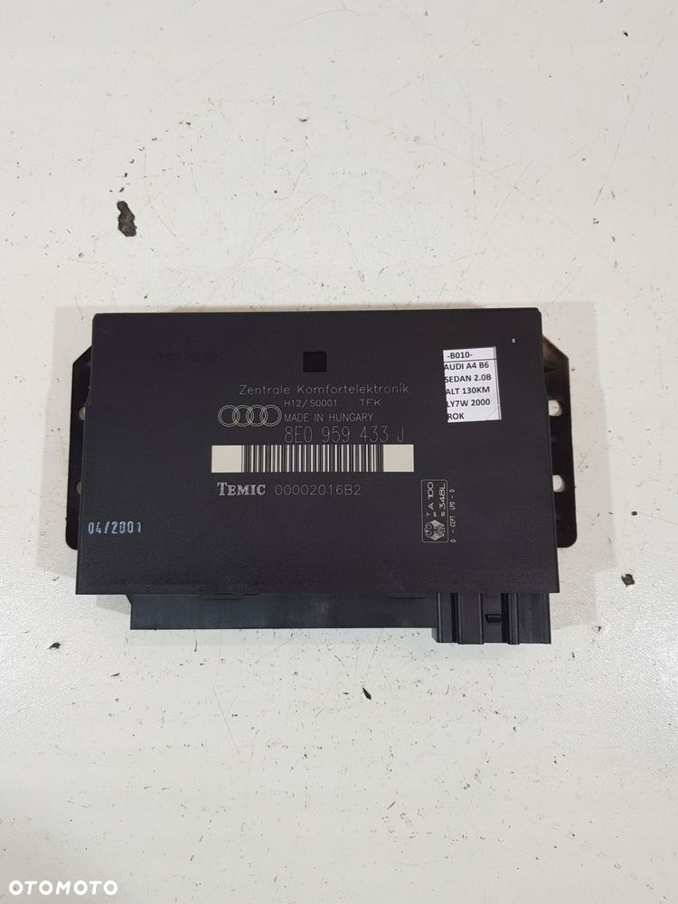 moduł komfortu 8e0959433j audi a4 b6 b7 seat eu - 1