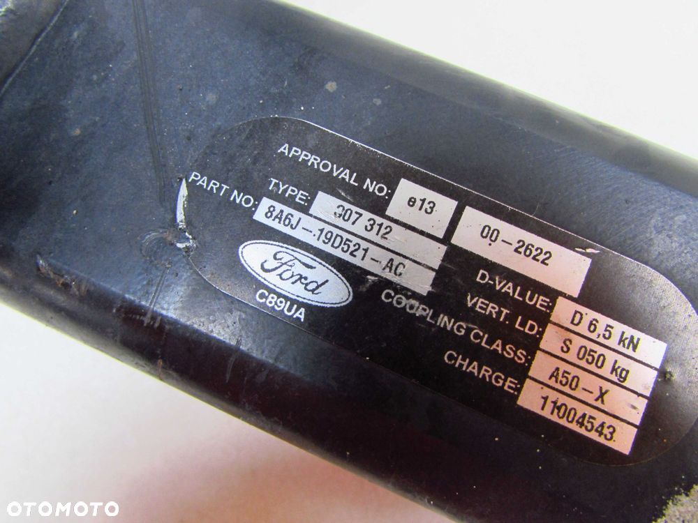 FORD FIESTA VII MK7 08-17 HAK HOLOWNICZY PRZYCZEPY WYPINANY WESTFALIA 8A61-19D521-AC - 9
