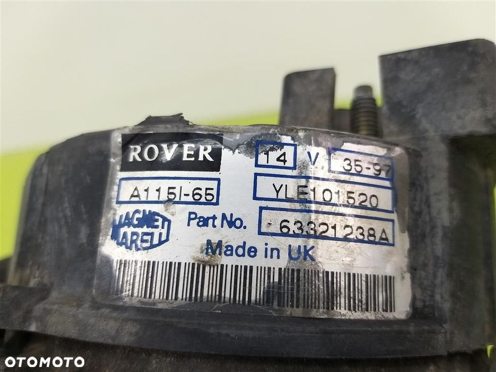 Alternator Rover 200 1995-2005 1,4 B MAGNETI MARELLI 63321238A ORYGINAŁ 97A - 5