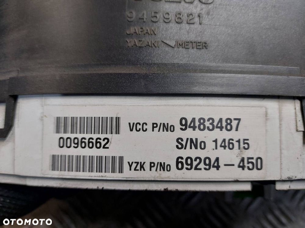 LICZNIK ZEGARY VOLVO S80 I 2.5 TDI 9483487 - 3