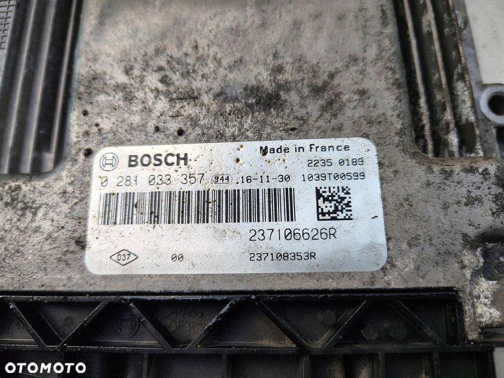 KOMPUTER SILNIKA ZESTAW 237106626R RENAULT TRAFIC 3 III 1.6 DCI - 2