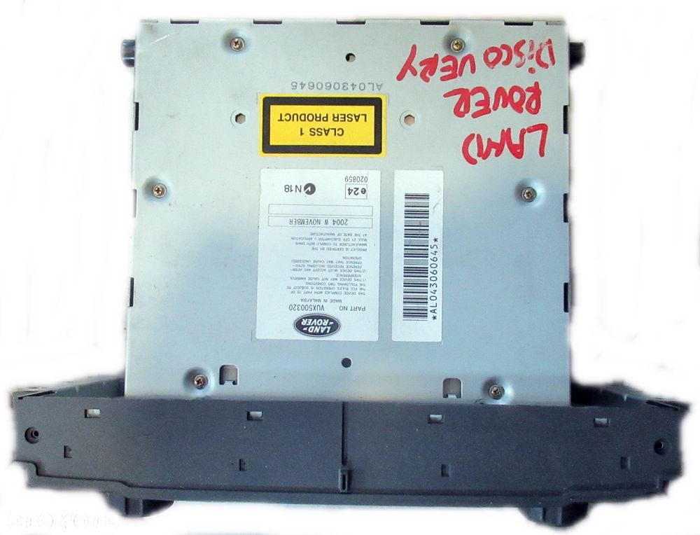 LAND ROVER DISCOVERY III RADIO RADIOODTWARZACZ CD VUX500320 - 2