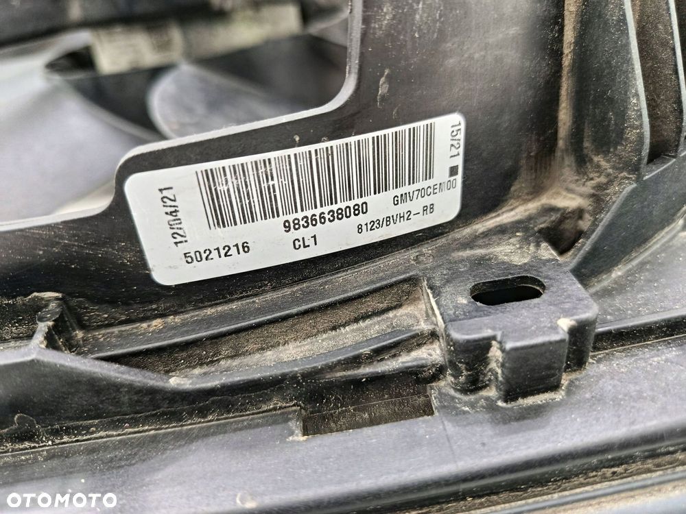PEUGEOT 308 WENTYLATOR CHŁODNICY 9836638080 - 6