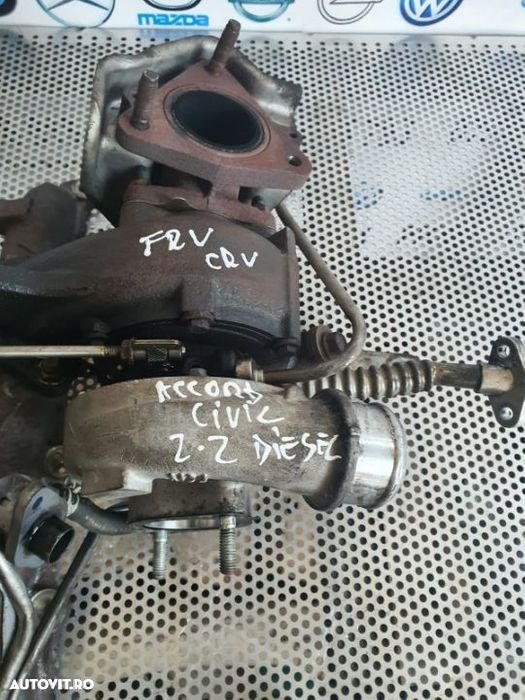 Turbo Turbina Honda Accord Civic CRV FRV FR-V CR-V 2.2 Ictdi 2005/2011 Turbo Turbina Honda Accord C - 2