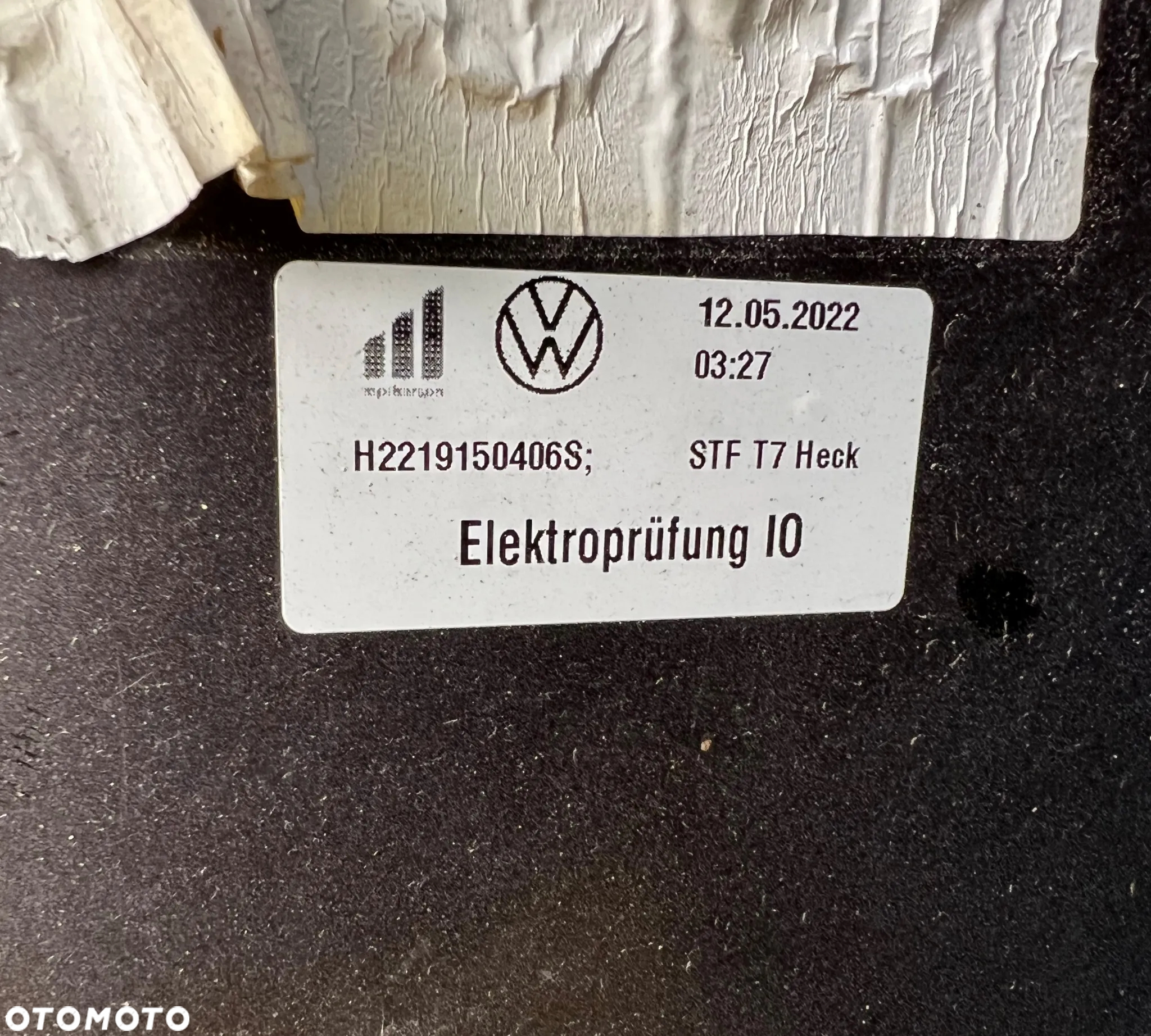 ZDERZAK TYŁ VW T7 MULTIVAN -2022r 7T0807421K - 7