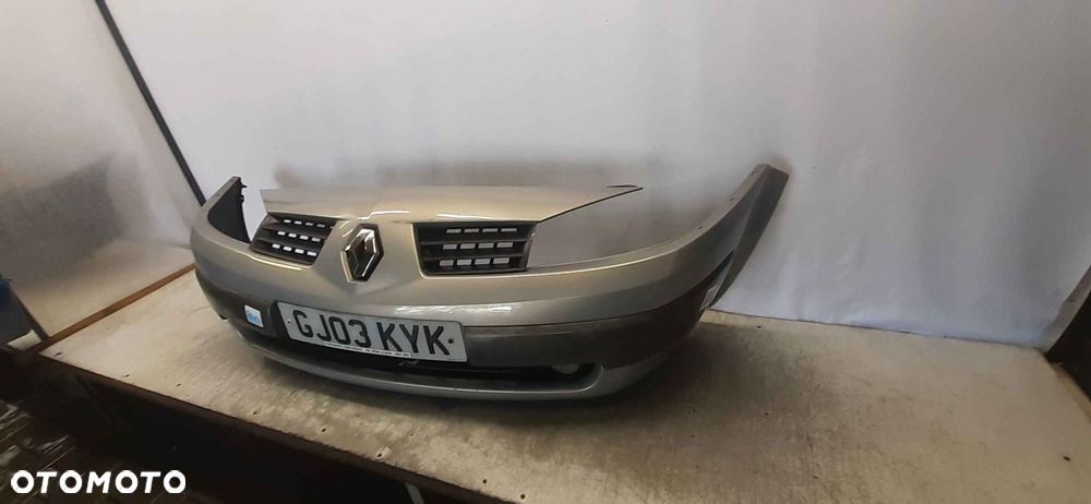 ^ ZDERZAK PRZÓD PRZEDNI RENAULT MEGANE 2 II SZAMPAŃŚKI PIASKOWY HALOGENY - 3