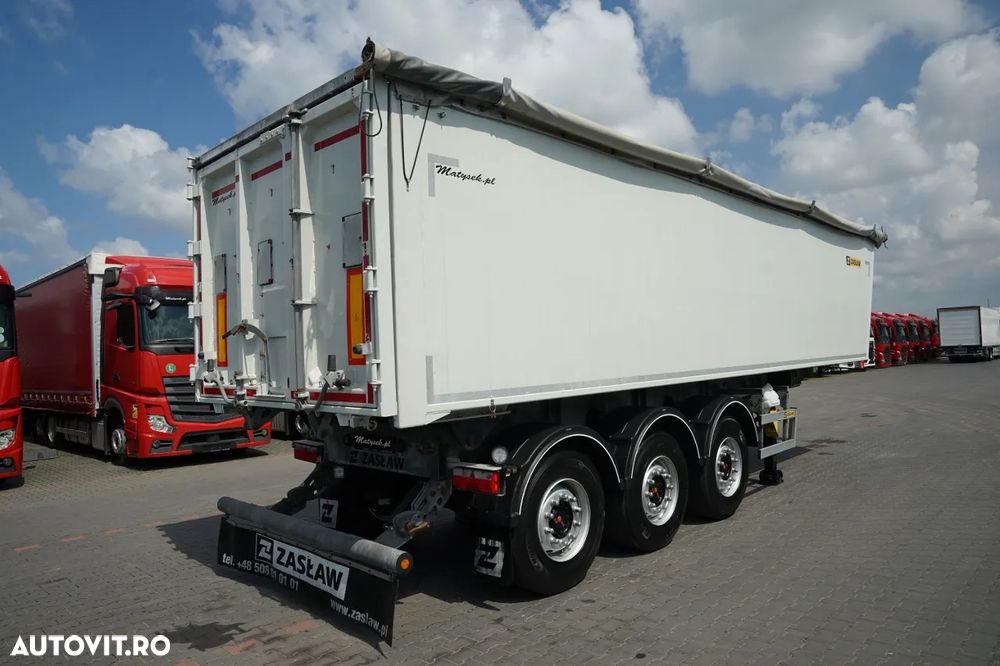 Zaslaw BASCUNĂ ALUMINIU / 43 m³ / AXĂ RIDICABILĂ / AXE SAF - 8