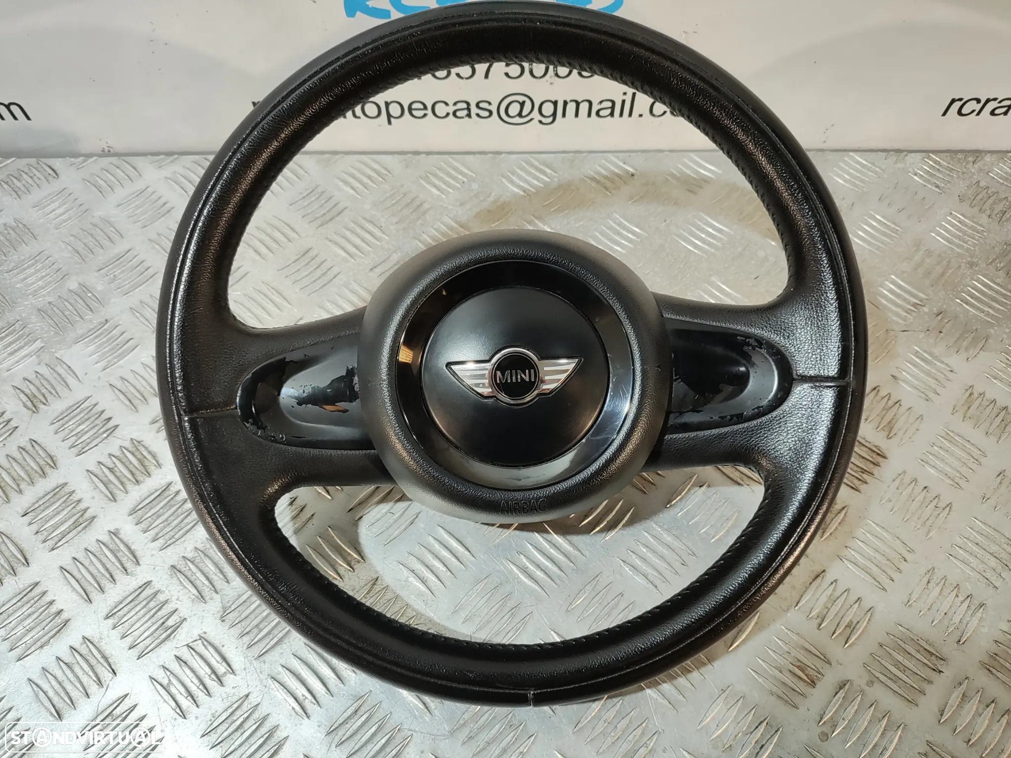 VOLANTE GUIADOR COMPLETO MINI  MINI COOPER ONE R56 PELE AIRBAG MINI R55 CLUBMAN R57 CABRIO - 7
