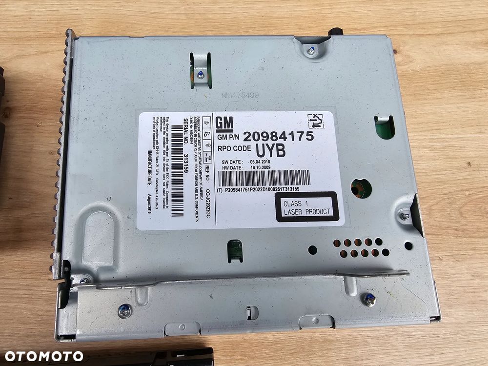 RADIO PANEL WYŚWIETLACZ CD 300 OPEL MERIVA B BRĄZOWE - 6