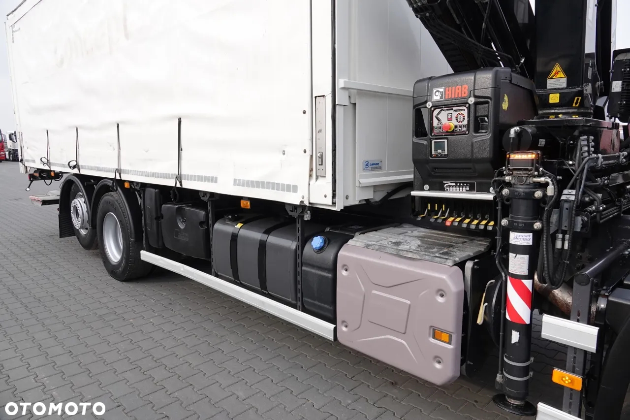 Renault C 380 / 6x2 / SKRZYNIOWY / HDS HIAB 138 B-3 WYSÓW 10,5 M / ROTATOR / STEROWANIE RADIOWE / + WINDA ZAŁADOWCZA / ZABUDOWA FIRANKA ZSUWANA / EURO 6 - 10