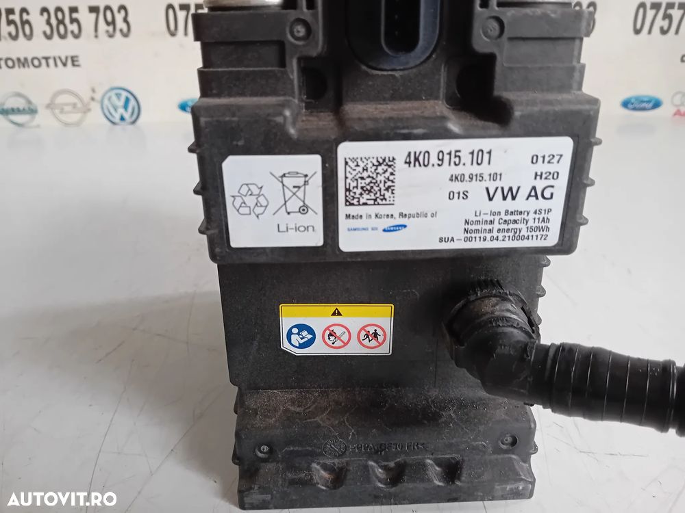 Baterie Auxiliara Hibrid Hybrid Audi A6 4K C8 An 2018-2024 2.0 Tdi Motor DTP Cod 4K0915101 Cutie UKY - 8