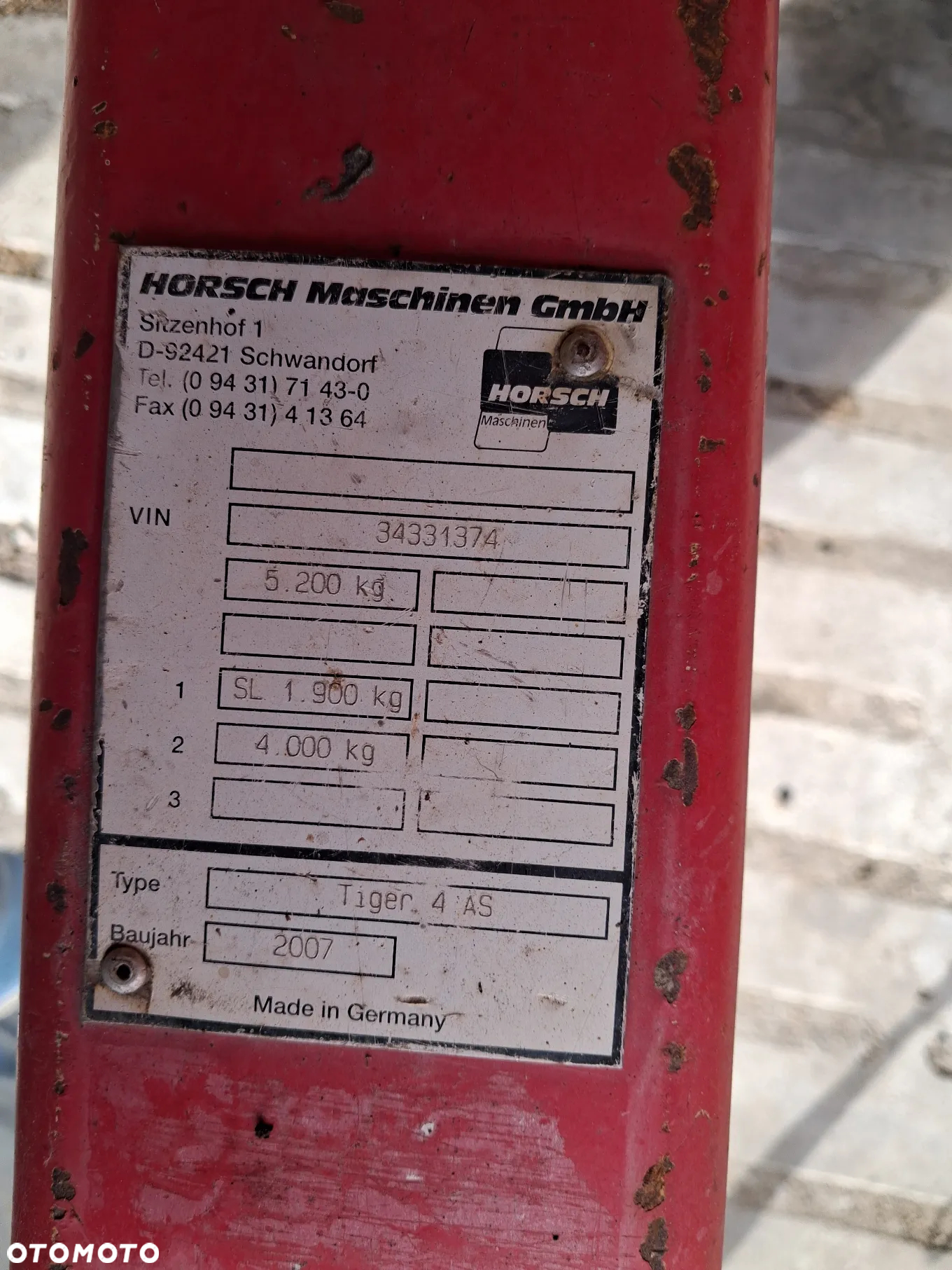 Horsch Tiger 4 AS - 4