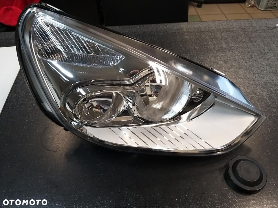 Reflektor Prawy H1/H7, elektryczny, z silnikiem, chromowany  FORD GALAXY, S-MAX 05.06-06.15 - 1