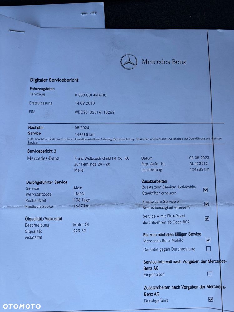 Mercedes-Benz Klasa R 350 CDI 4-Matic - 17
