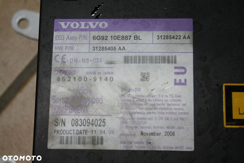 VOLVO V70 S80 XC70 XC60 CZYTNIK NAWIGACJI 31285422 - 2