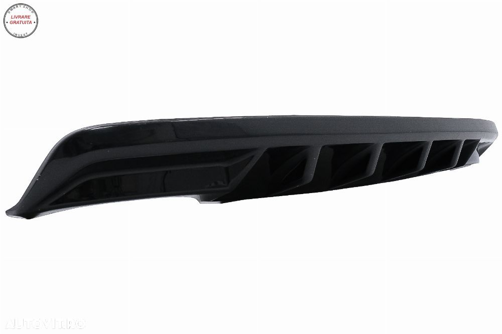 Difuzor Bara Spate Skoda Octavia III Sedan Wagon (2013-2019) Negru Lucios- livrare gratuita - 11