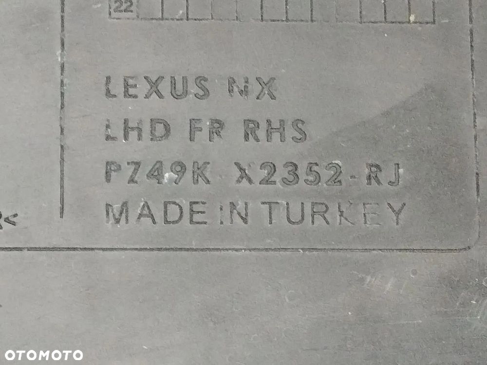 LEXUS NX 14-21r Dywaniki Gumowe - 7