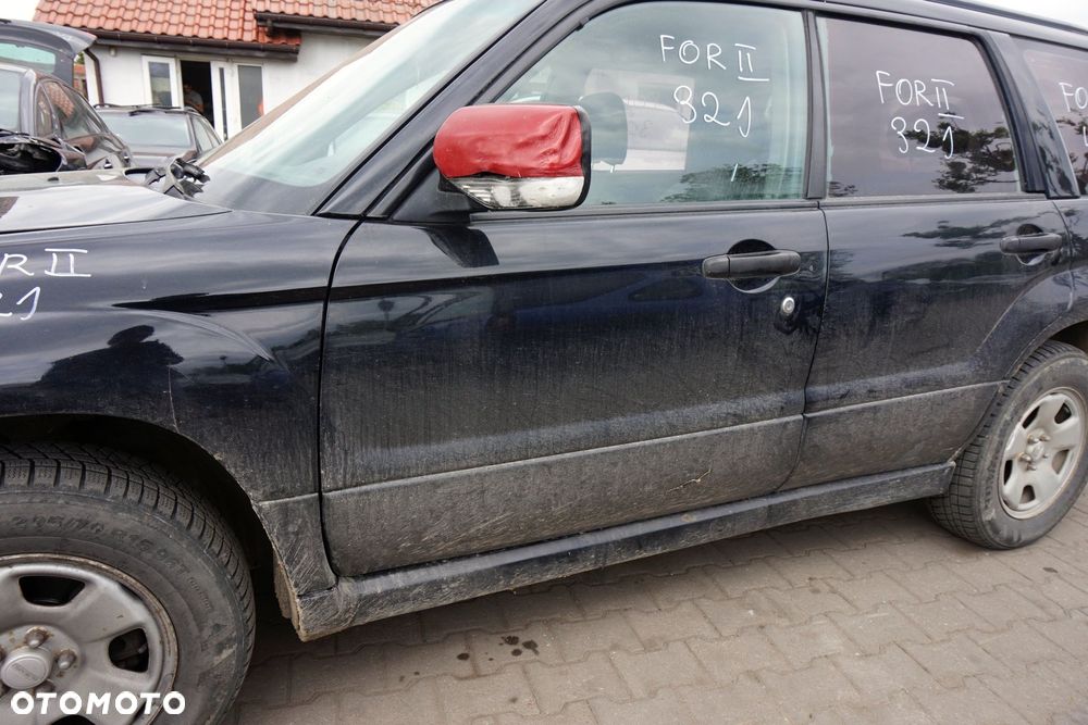 DRZWI PRZEDNIE LEWE FORESTER II SG 32J  CZARNY SUBARU 2002-2006 - 2