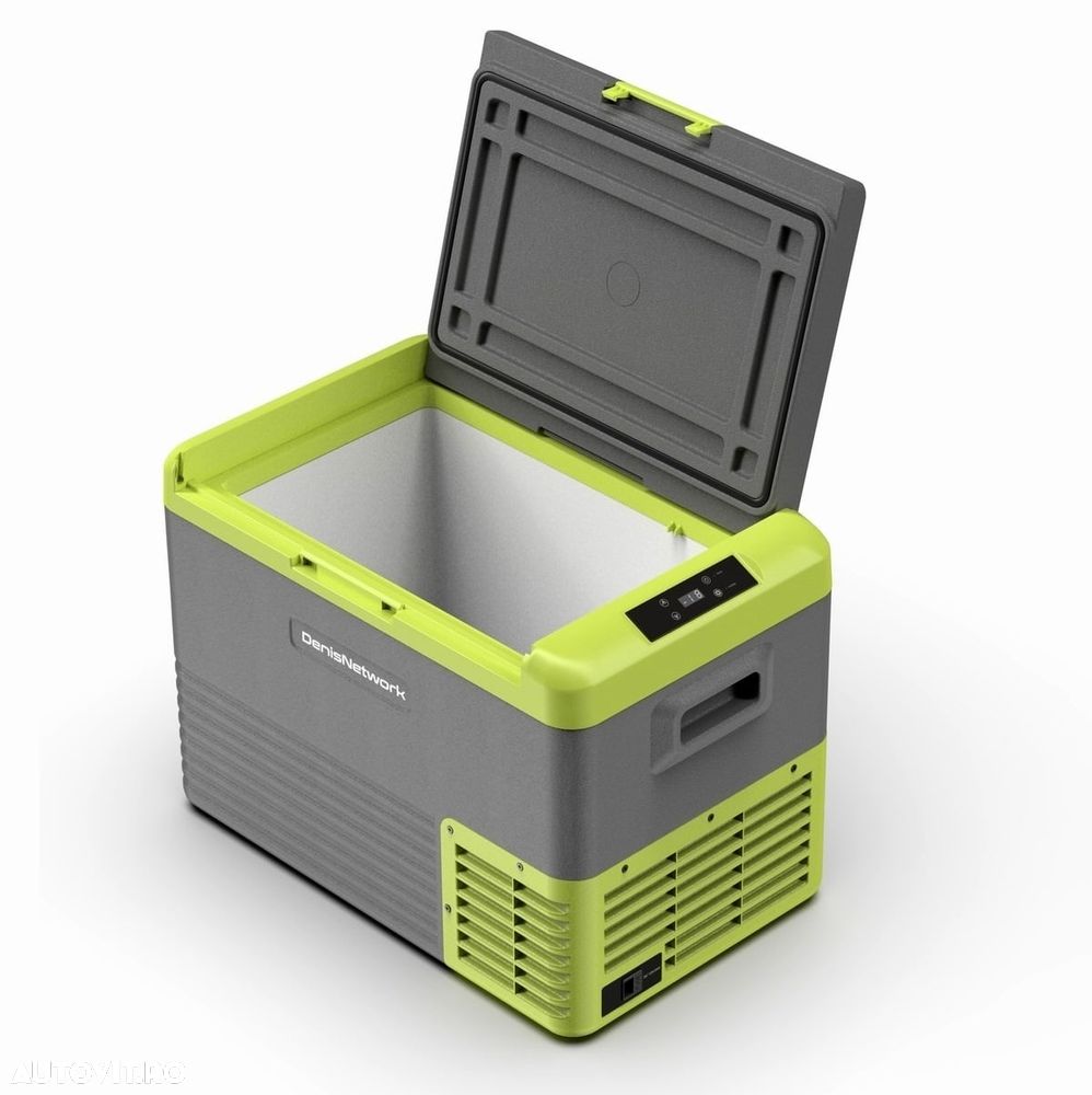 Frigider SMART 30/40/50l auto cu compresor pentru rulotă, camion, dube 3,5t cu alimentare la brichetă, baterii panou solar cu congelare -20°C - 3