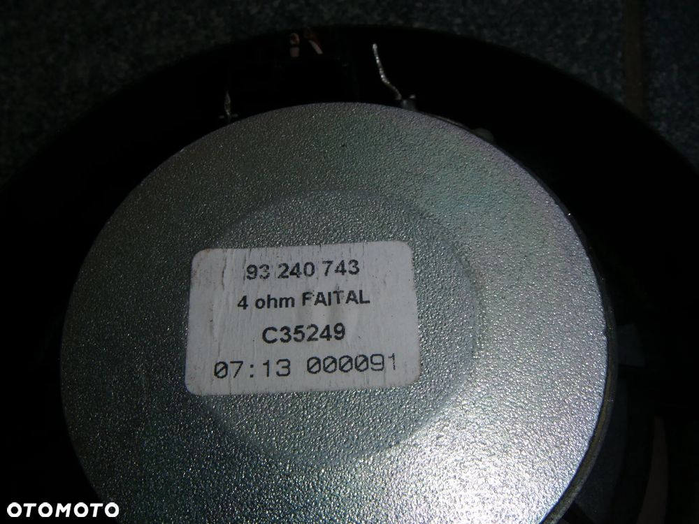 opel  astra h GTC  głośniki w boczki tł komplet 2szt  93240743 - 3