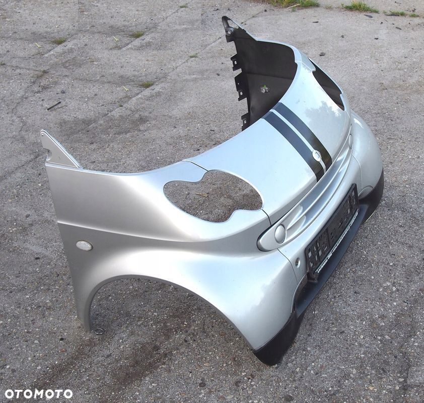 ZDERZAK MASKA BŁOTNIKI PRZÓD SREBRNY KOMPLETNY SMART FORTWO 450 1998-2007 - 5