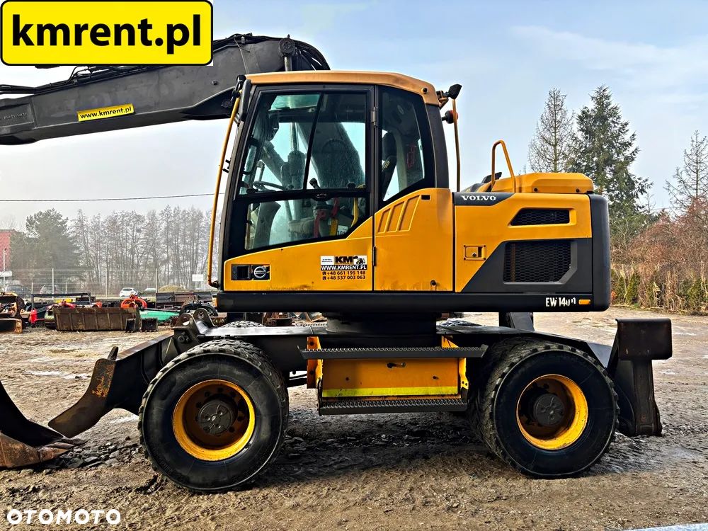 Volvo EW 140 D KOPARKA KOŁOWA GŁOWICA OBROTOWA ZE SZCZYPCAMI 2012R | Volvo ew160 , komatsu pw148 , JCB 145 175 , cat 313 316 , mecalac 15mwr - 15