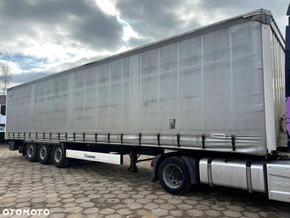 Krone FIRANKA / NOWE OPONY DUNLOP / OŚ PODNOSZONA / BARDZO ŁADNA RAMA / OSIE KRONE / DWA KOŁA ZAPASOWE / NACZEPA 2018 ROK !! - 6